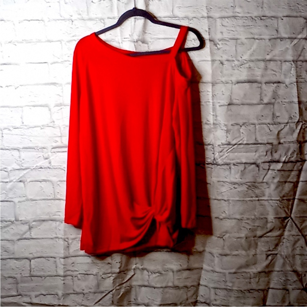 NWT Red Off-Shoulder Sweater Top XXL